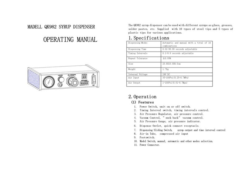 Madell QK982 operating manual