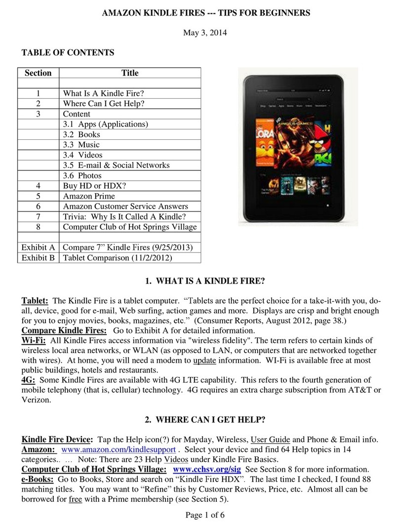 Amazon Kindle Fire quick guide