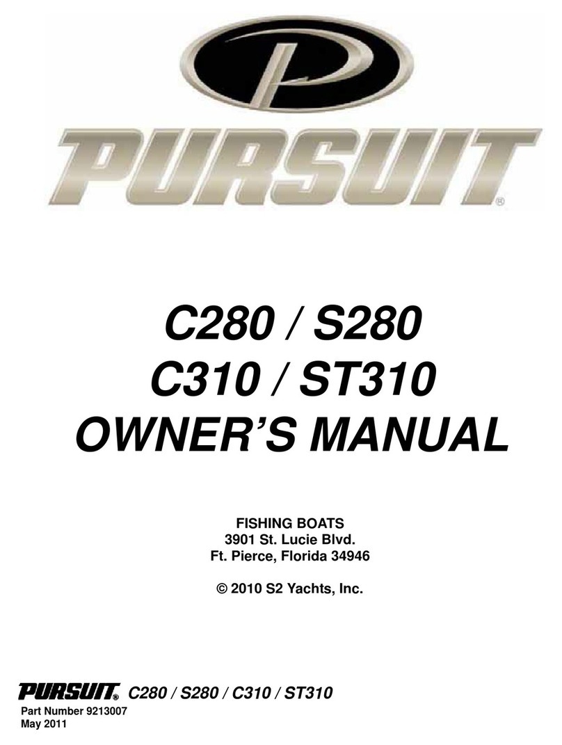 PURSUIT S 280 owner's manual