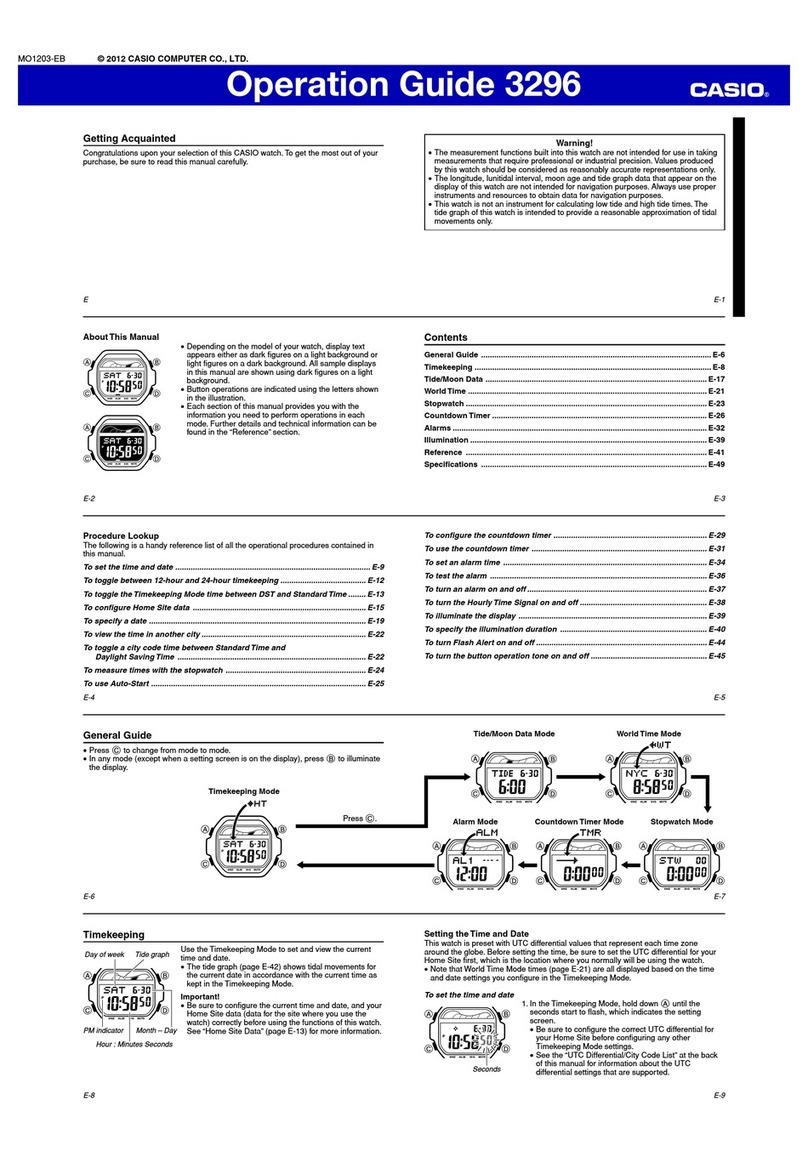 Casio 3296 User manual