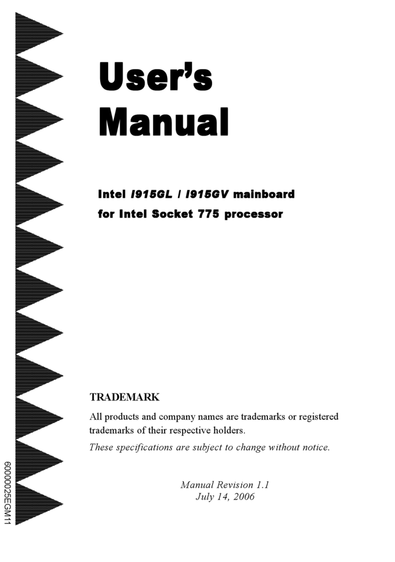 Intel i915GL User manual