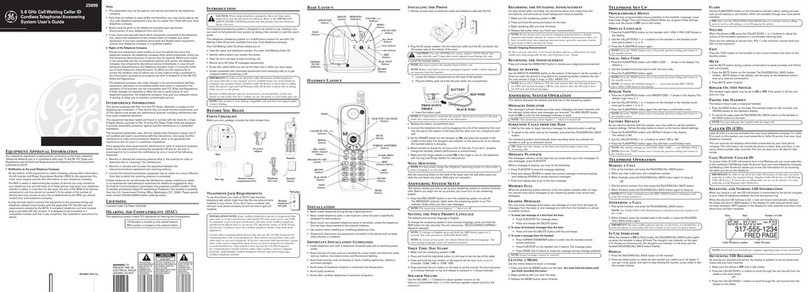 GE 25899 User manual