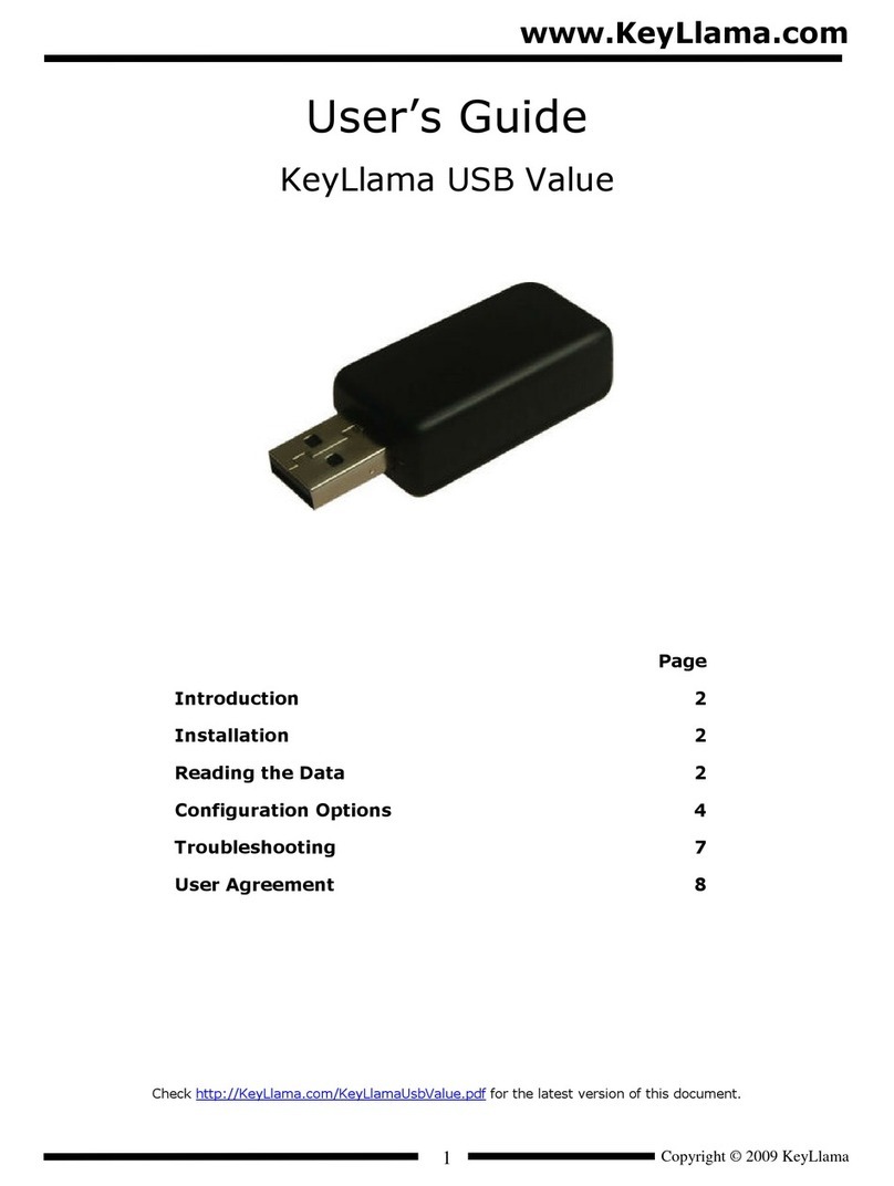 KeyLlama USB Value user guide