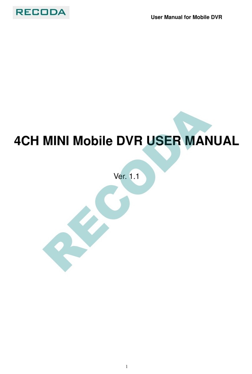 Recoda 4CH MINI Mobile DVR user manual