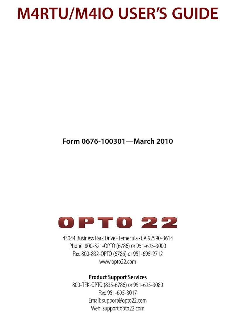 OPTO 22 Modular M4RTU user guide OPTO 22 Modular M4RTU user guide