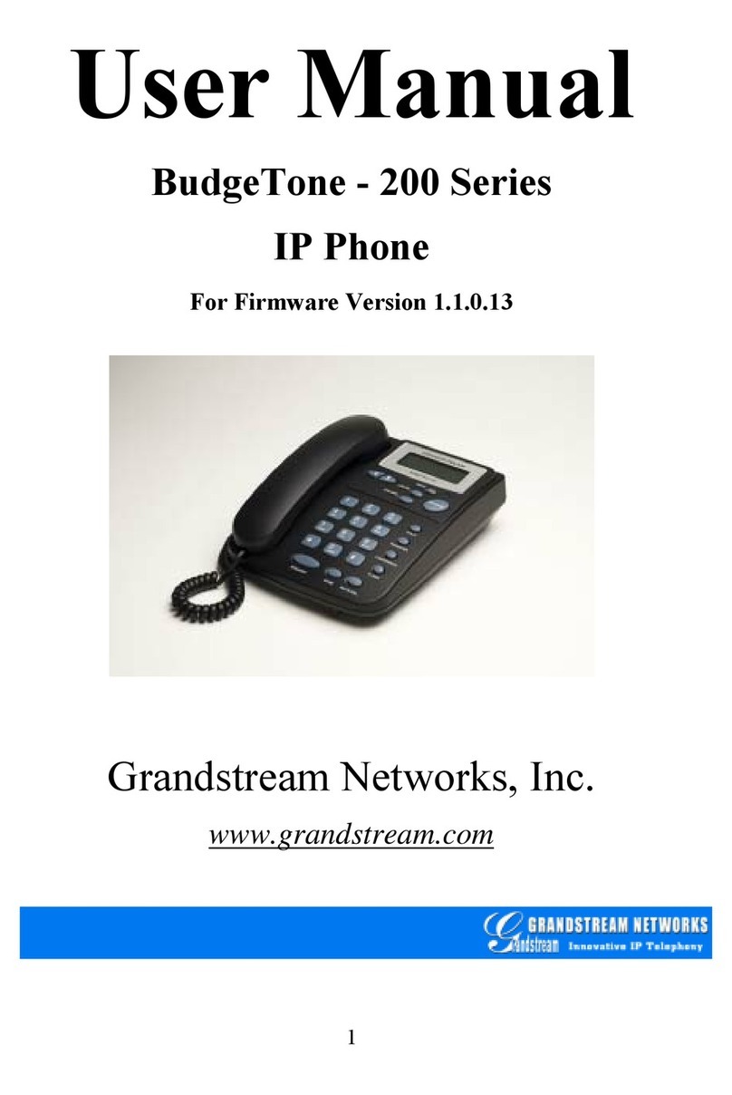Grandstream Networks BudgeTone User manual