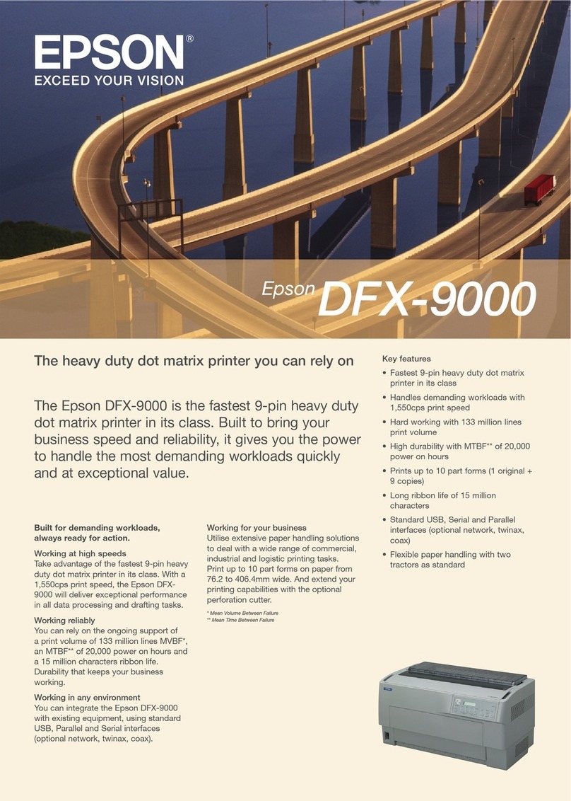 Epson DFX-9000 User manual