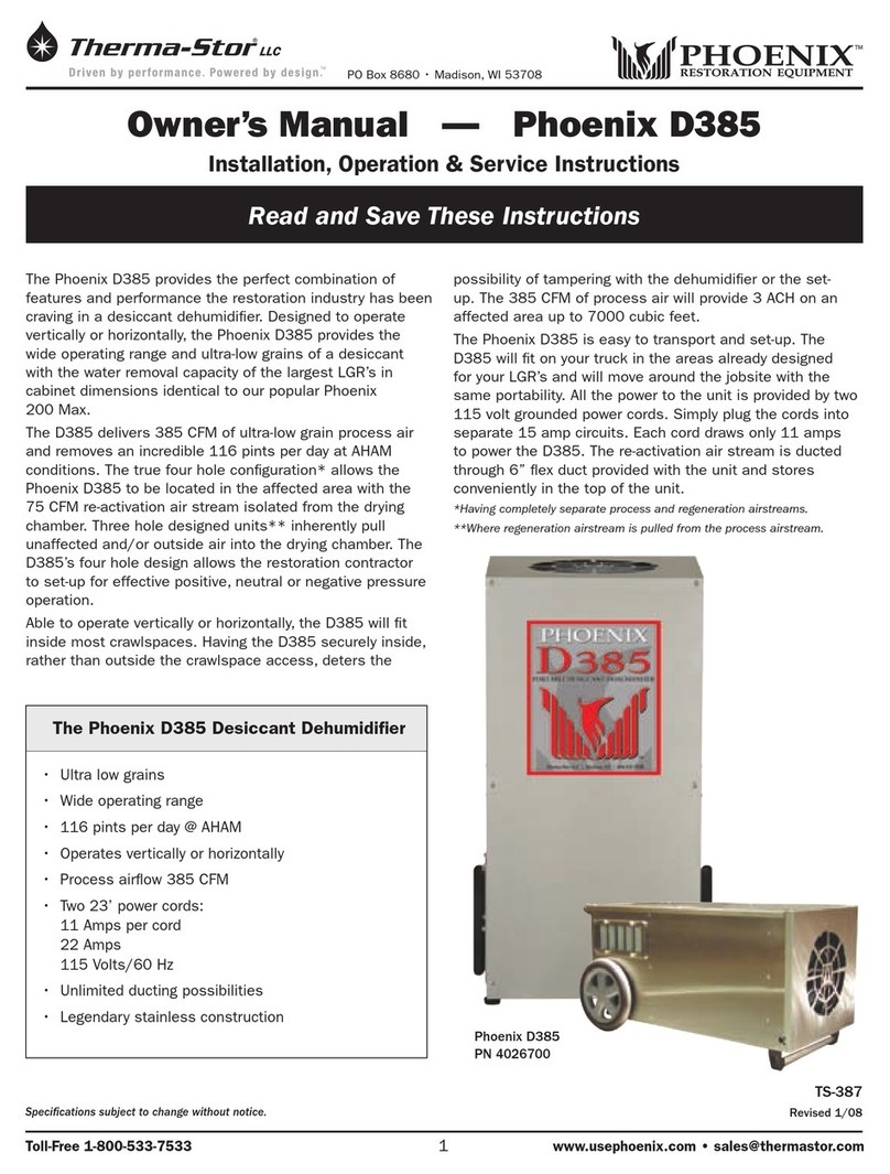 thermastor Phoenix D385 owner's manual thermastor Phoenix D385 owner's manual