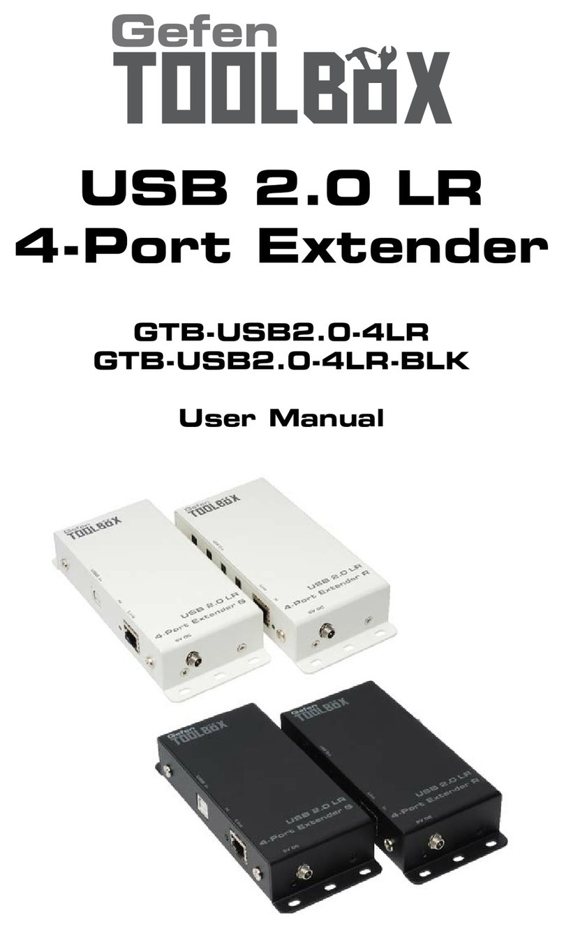 Gefen ToolBox GTB-USB2.0-4LR user manual
