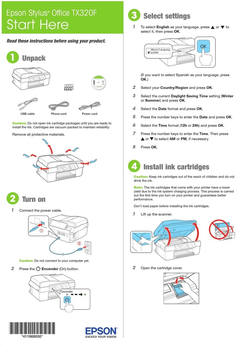 Epson Stylus Office TX320F User manual
