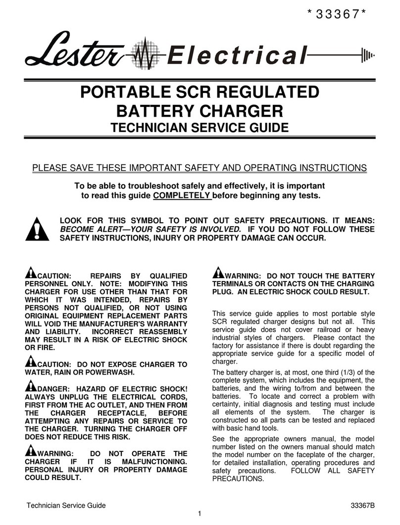 Lester 33367 Technician service guide