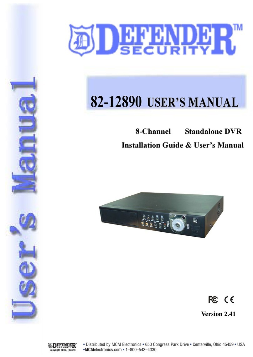 Defender Security 82-12890 user manual