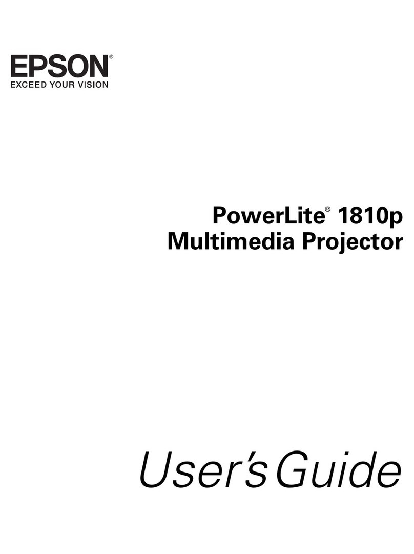Epson 1810p - PowerLite XGA LCD Projector User manual