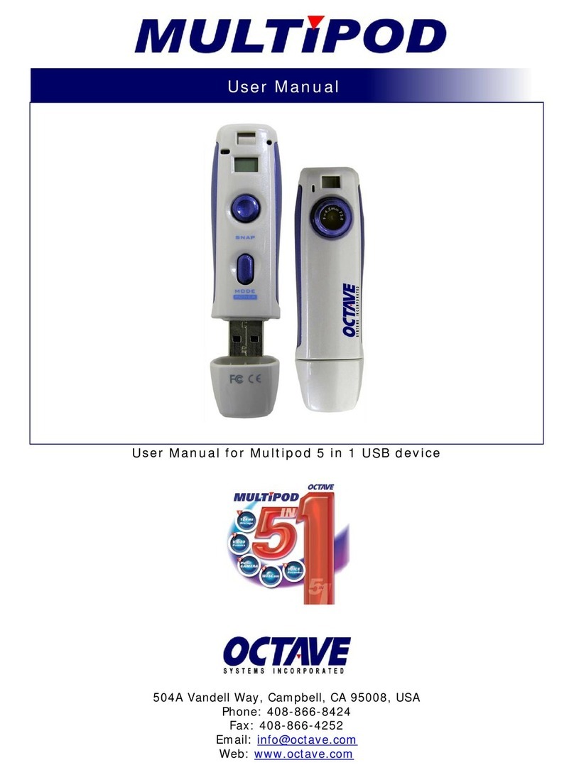 Octave Multipod 5 in 1 USB device user manual