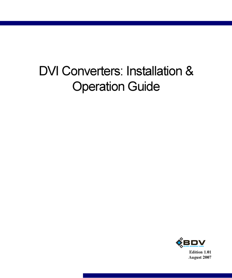 Black Diamond Video DVI Converters Installation & operation guide