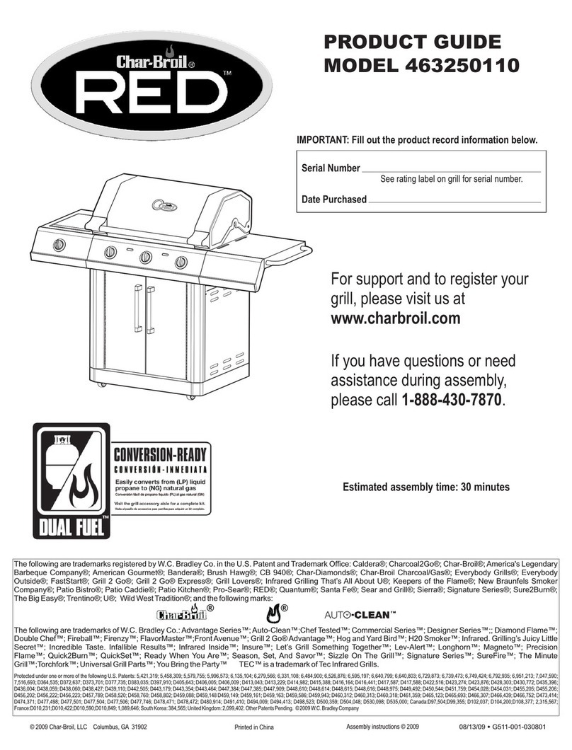 Char-Broil Red 463250110 Product guide