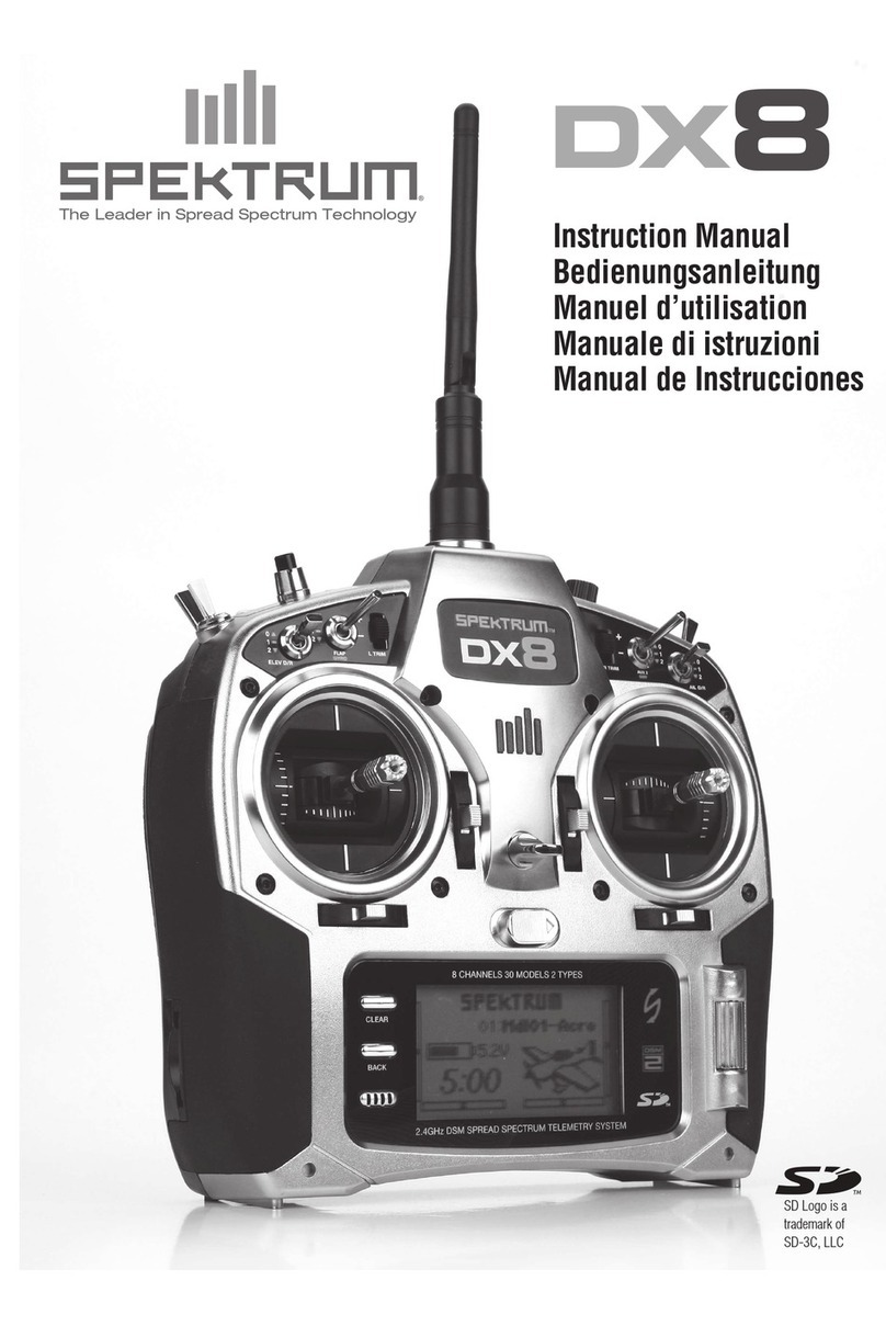 Spektrum DX8 instruction manual
