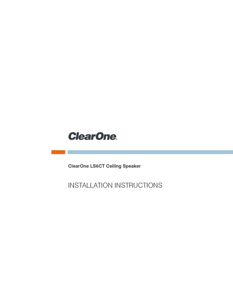 Clear One LS6CT installation instructions
