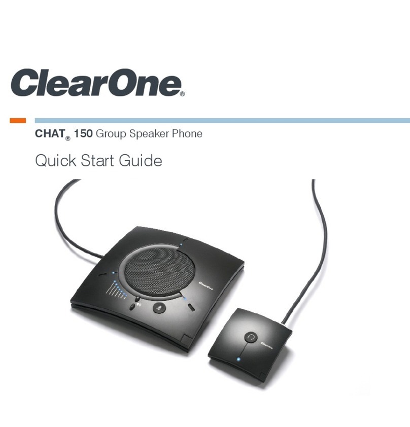 Clear One CHAT 150 quick start guide