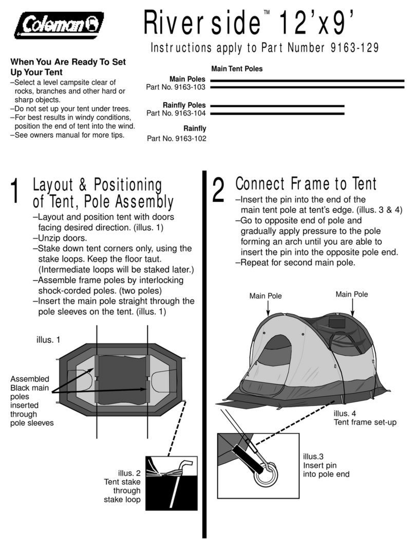 Coleman Riverside 12’x9' User manual