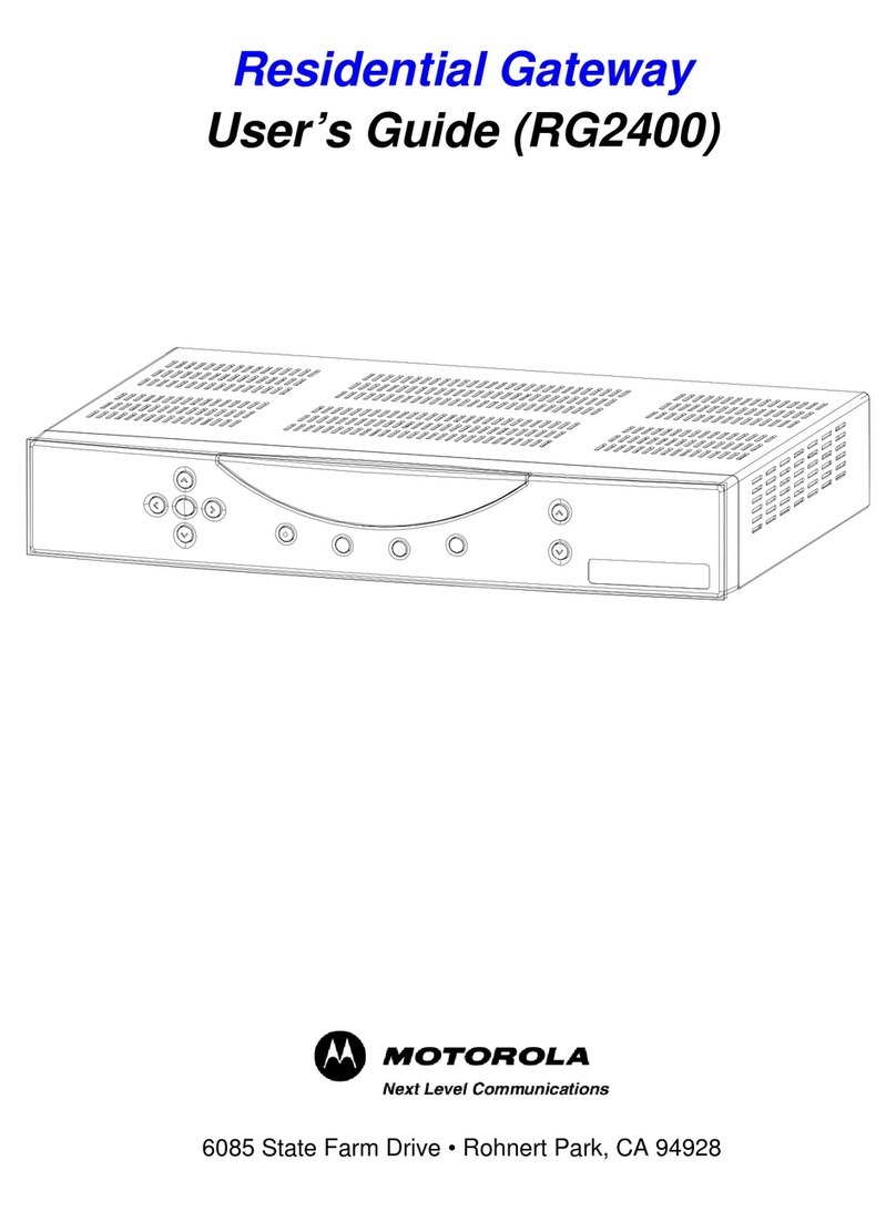 Motorola RG2400 User manual