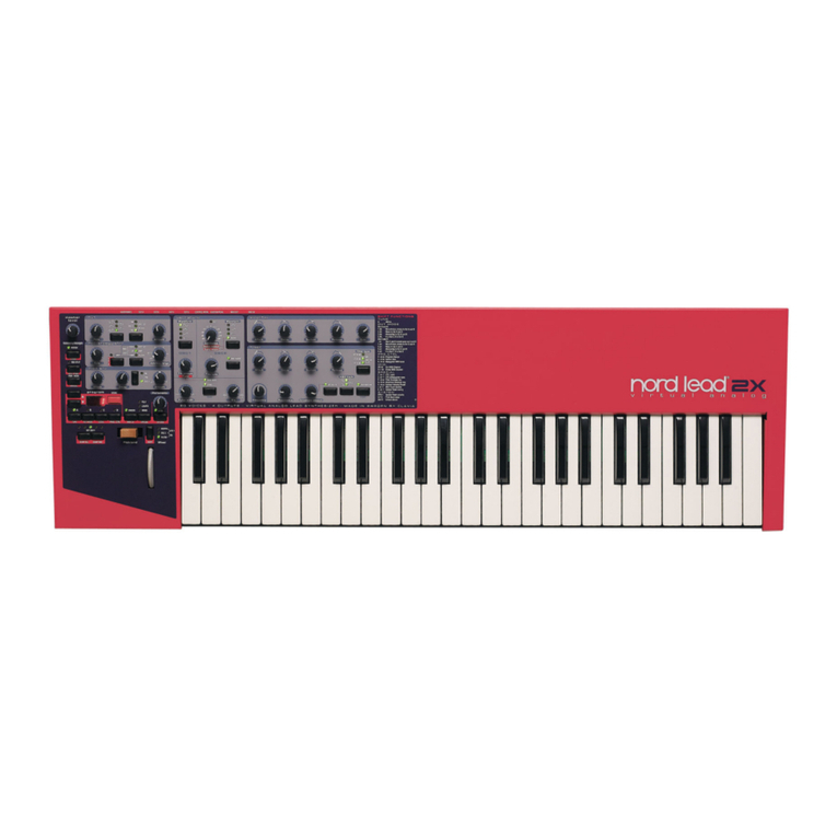 Clavia Nord Lead 2X user manual