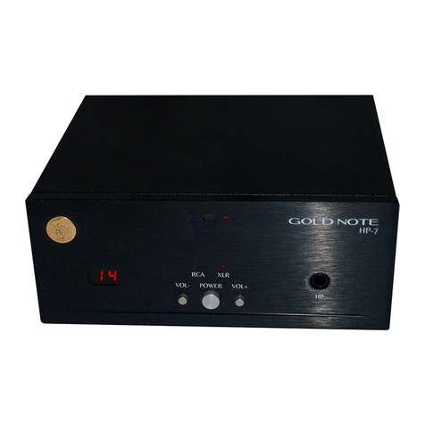 Gold Note HP-7 User manual