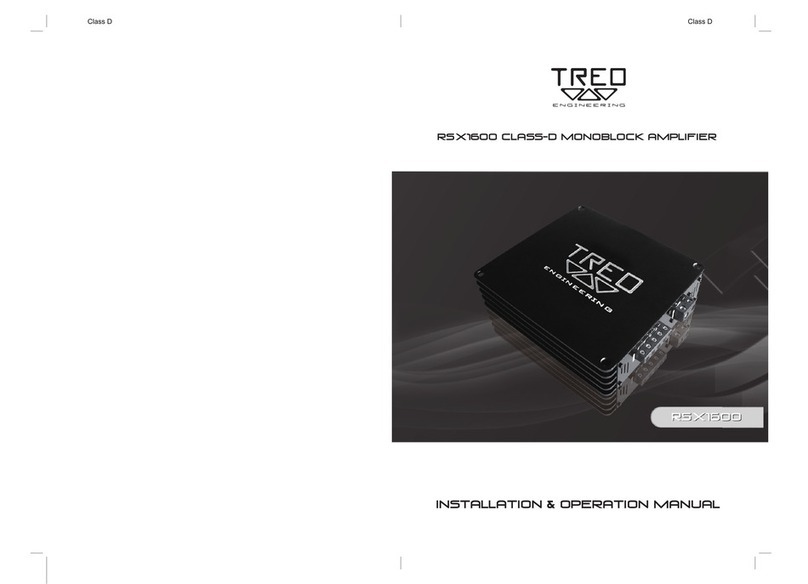 Treo Engineering RSX1600 Installation & operation manual