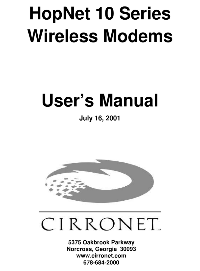 Cirronet HopNet 10 Series user manual