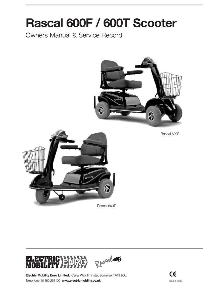 Electric Mobility Rascal 600F Owners manual & service record