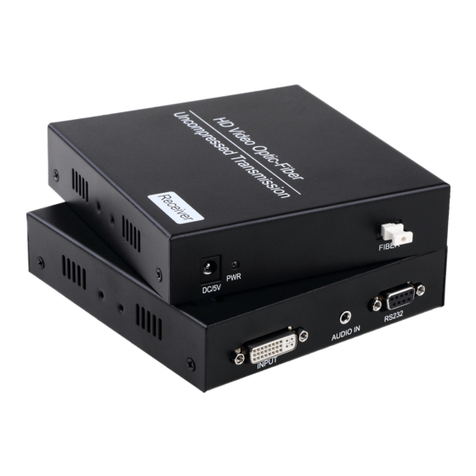 opticis DVI/USB/RS-232 and Audio Optical Extender User manual