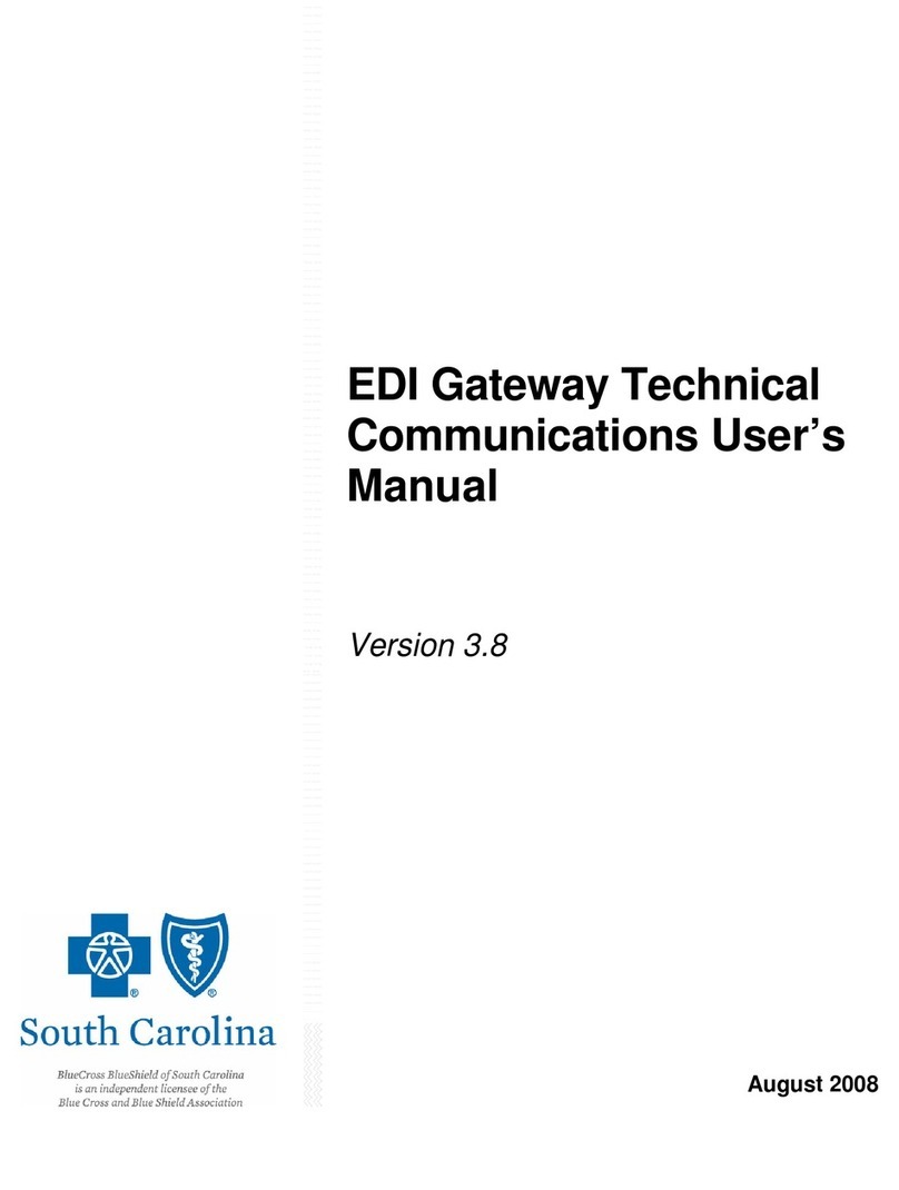 South Carolina EDI Technical communications user's manual South Carolina EDI Technical communications user's manual