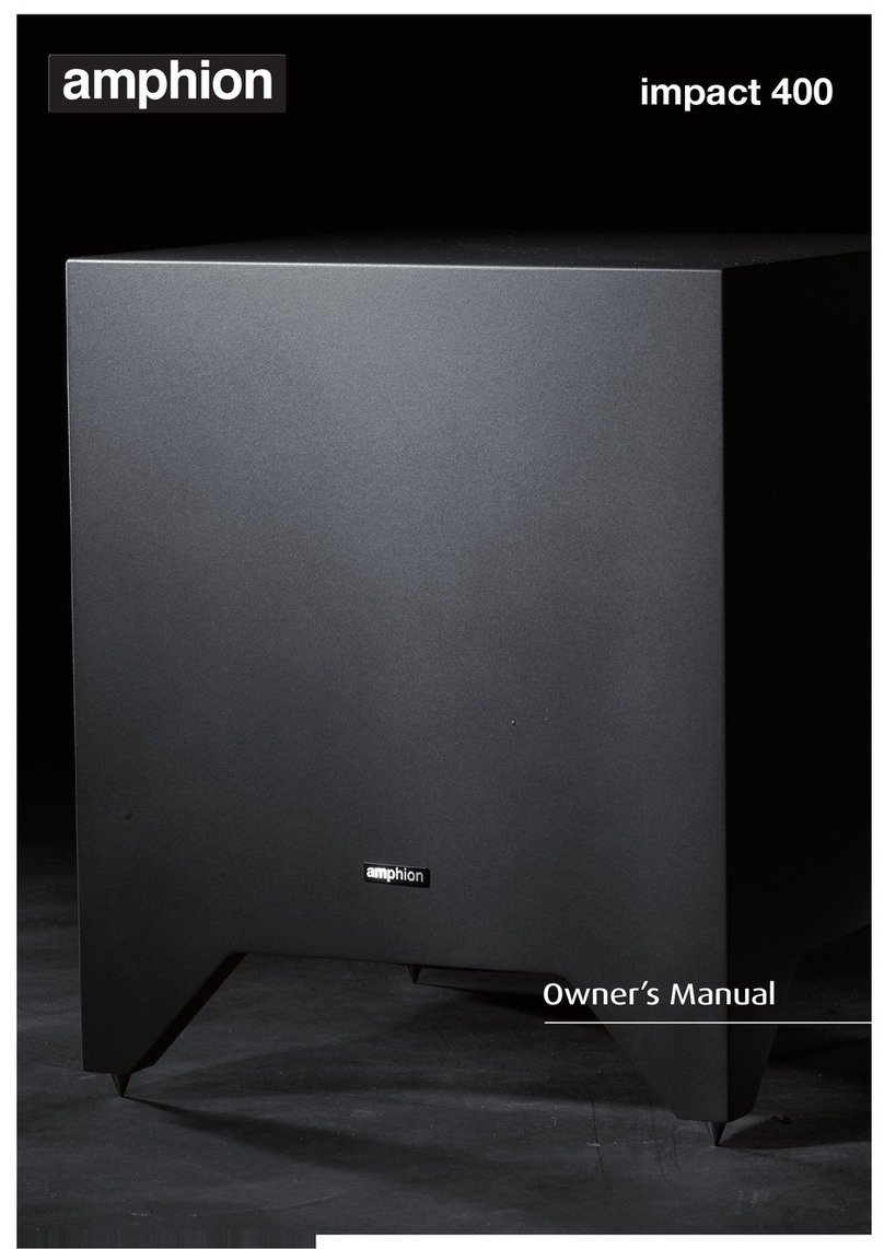 Amphion Impact 400 owner's manual Amphion Impact 400 owner's manual