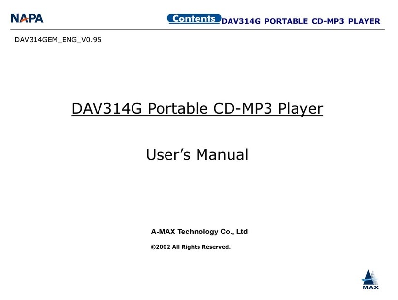 Napa DAV314G User manual