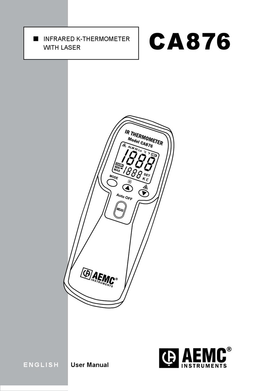 AEMC CA876 User manual