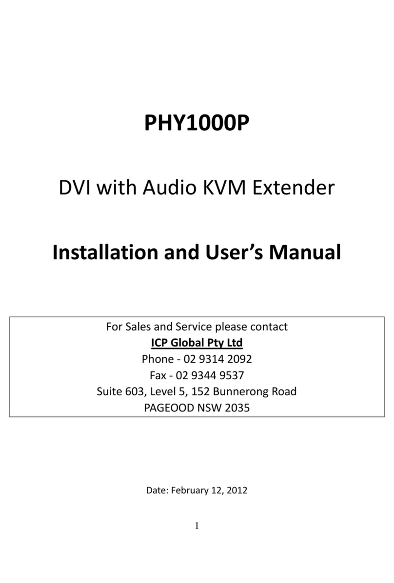 ICP Global Pty PHY1000P Installation and user manual
