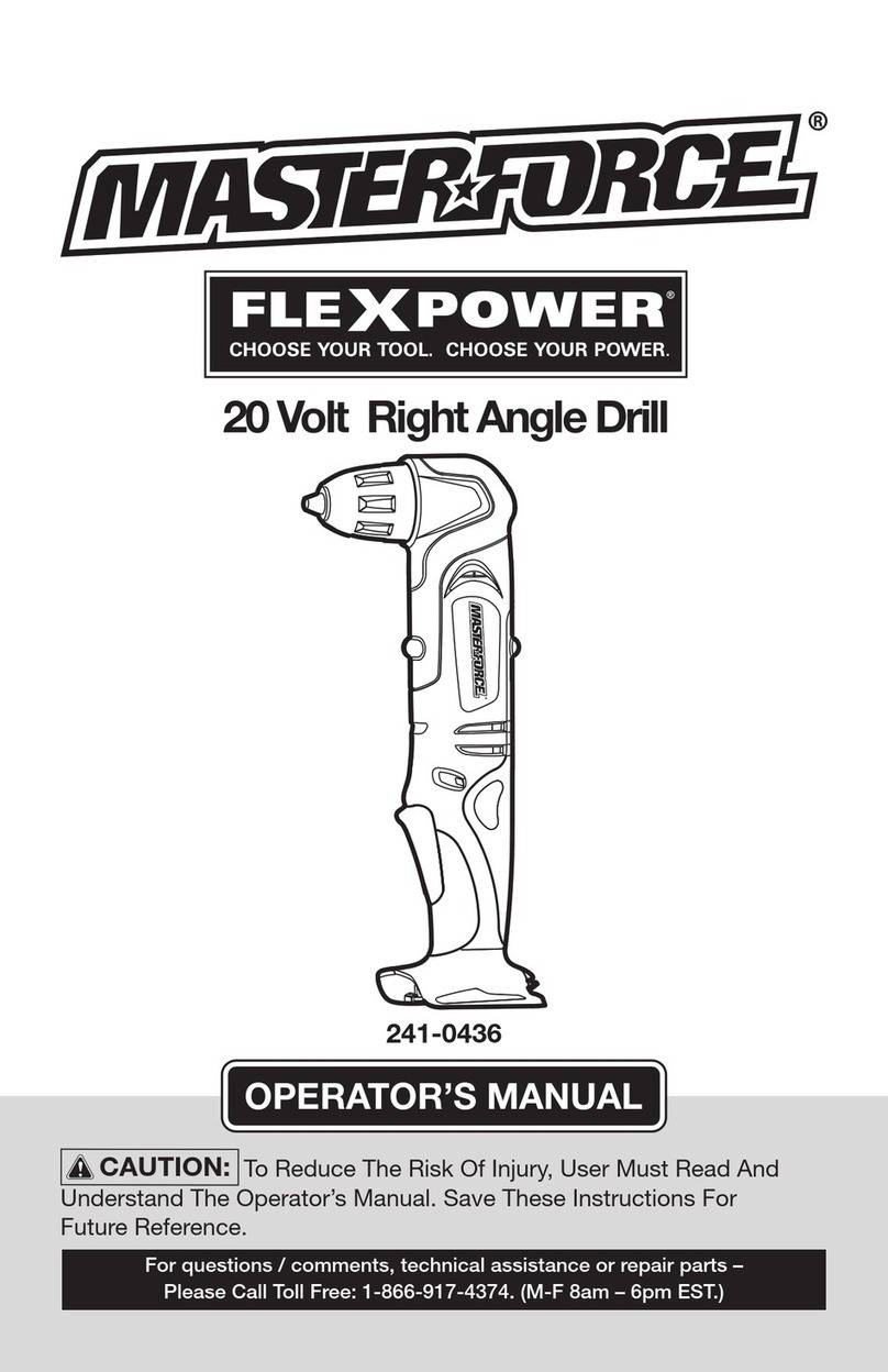 MasterForce Flexpower 241-0436 Operator's manual