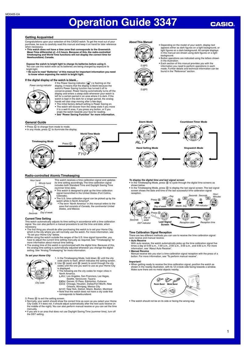 Casio 3347 User manual