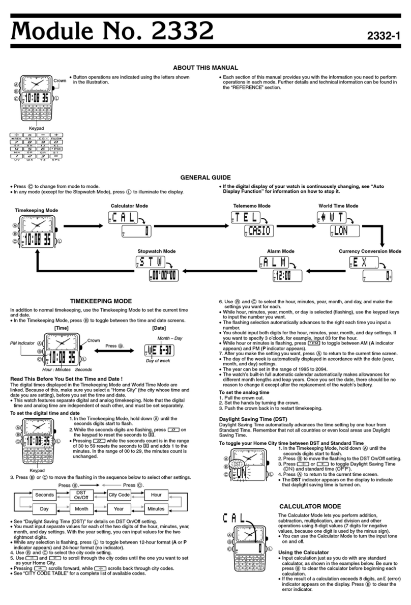 Casio 2332 User manual Casio 2332 User manual