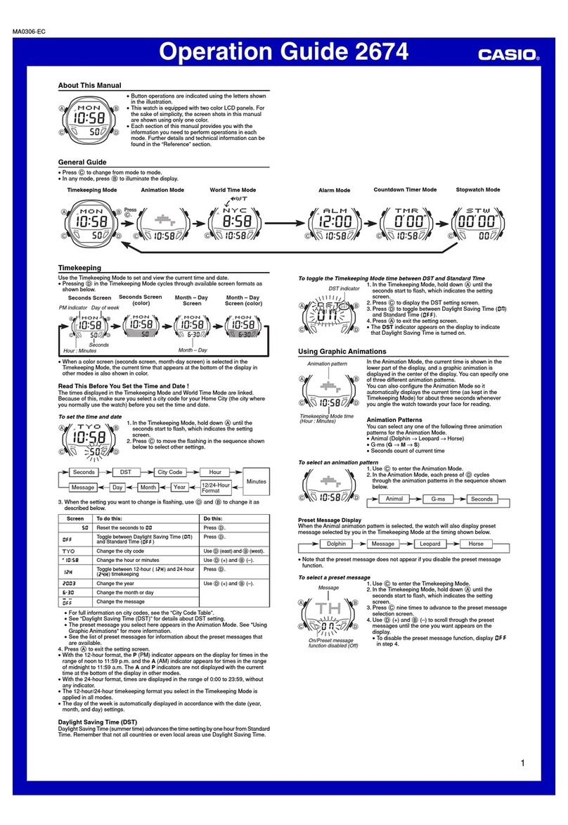 Casio 2674 User manual Casio 2674 User manual
