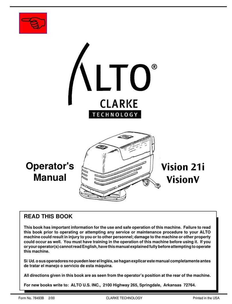 Alto Vision V- 00590A Operator's manual