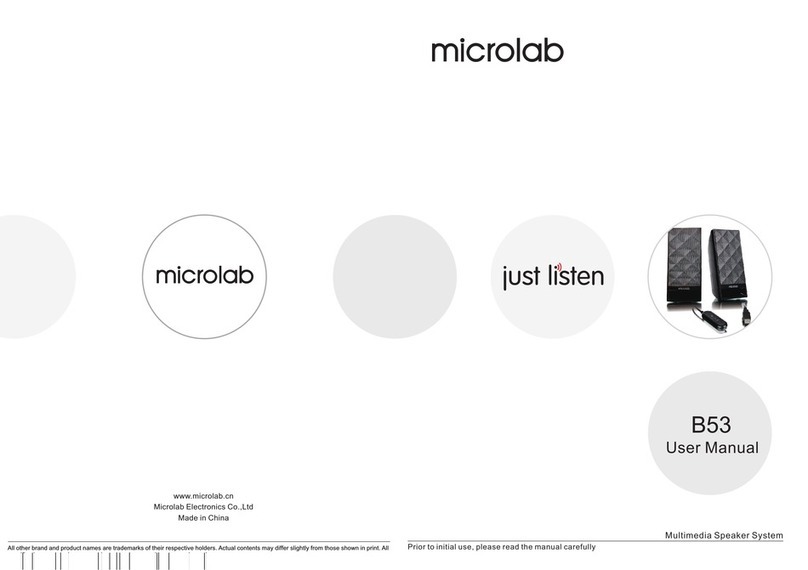 Microlab B53 User manual Microlab B53 User manual