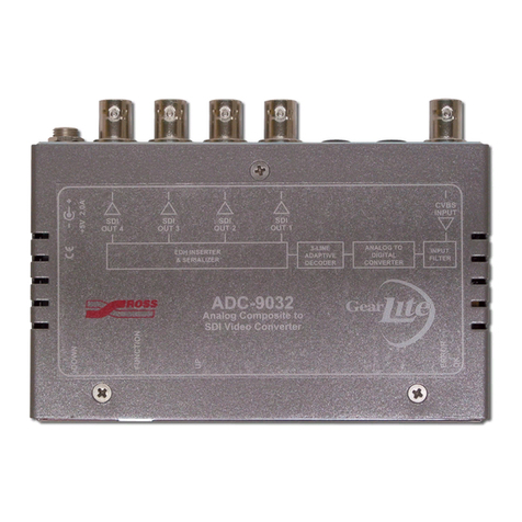 Ross GearLite ADC-9032 User manual Ross GearLite ADC-9032 User manual