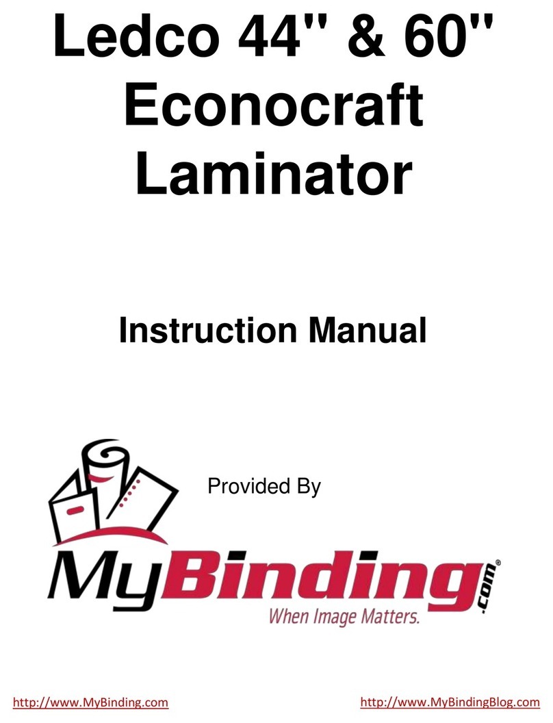 Ledco Econocraft Laminator User manual