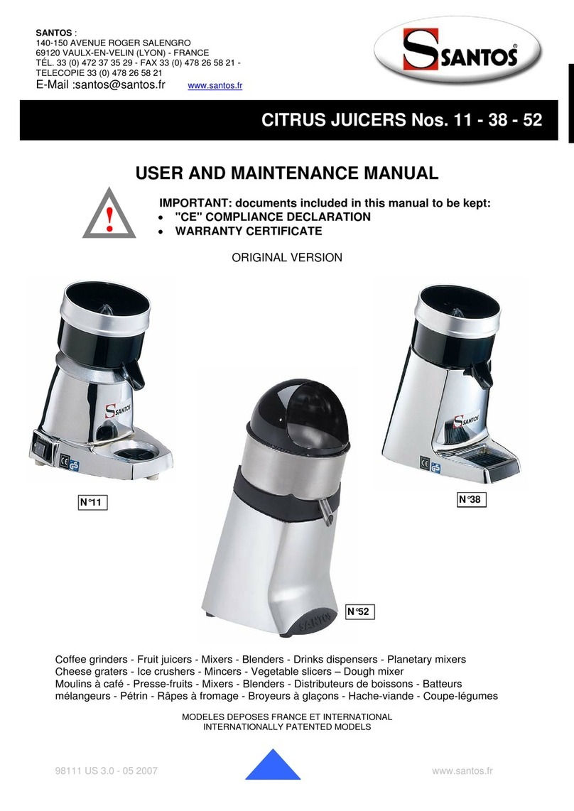 Santos 11 Operating instructions