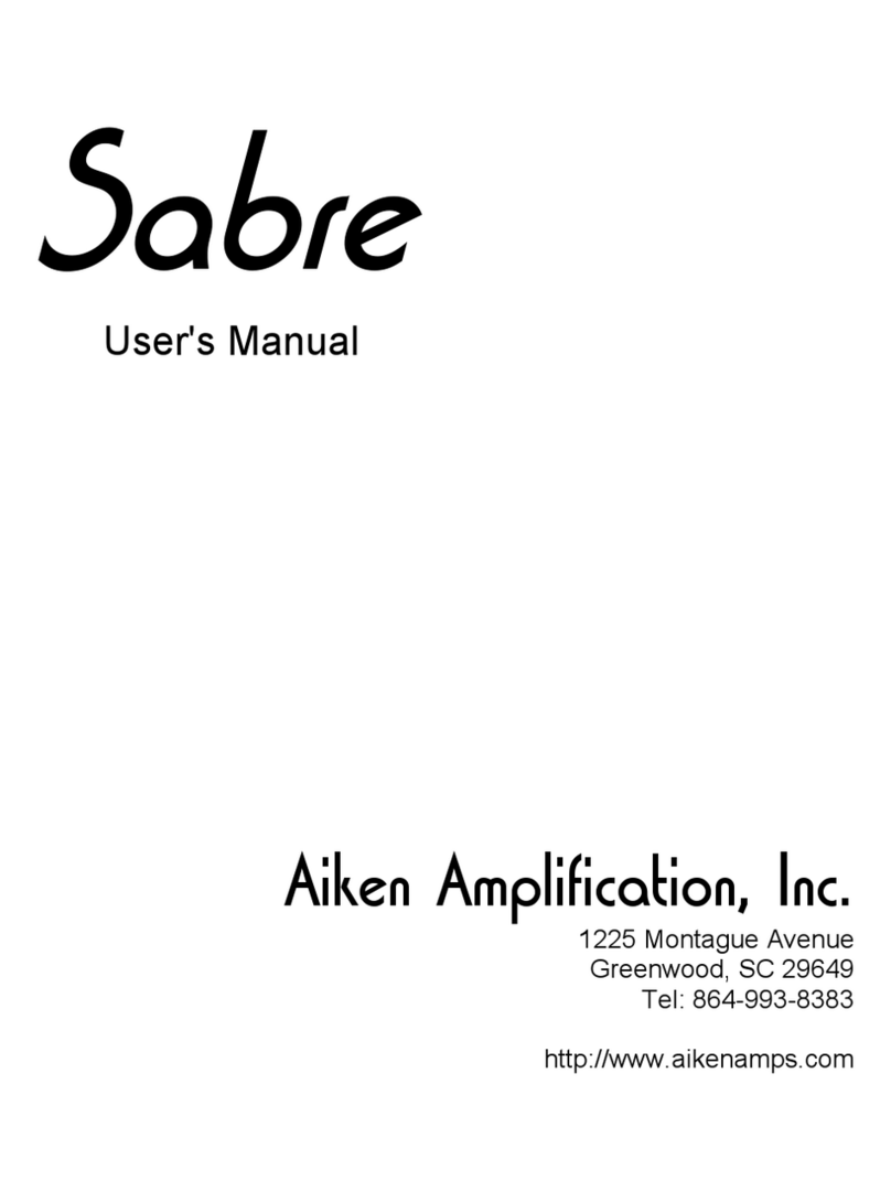 Aiken Amplification Sabre user manual