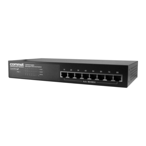 Comnet CWFE8TX8MS Installation and operation manual Comnet CWFE8TX8MS Installation and operation manual