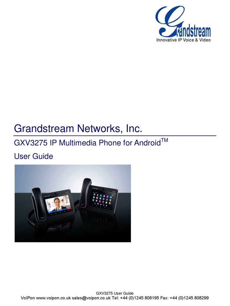 Grandstream Networks GXV3275 User manual Grandstream Networks GXV3275 User manual
