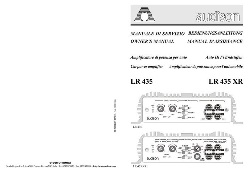 Audison LR 435 XR User manual