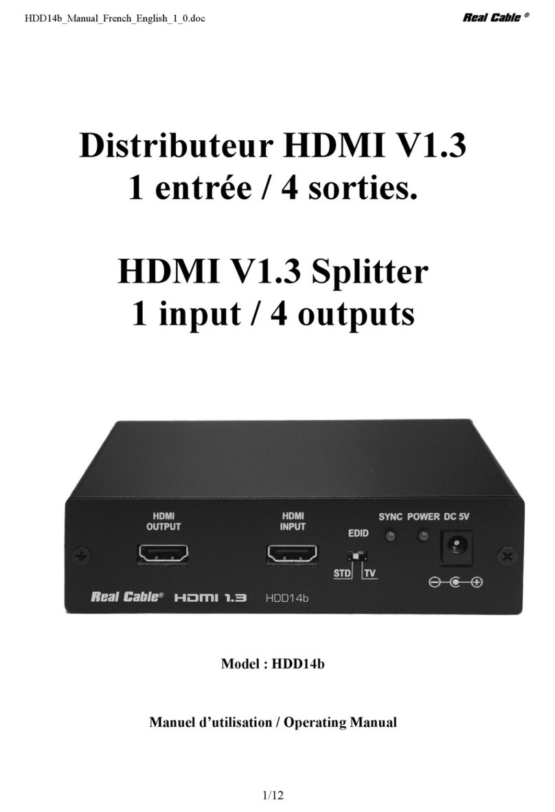 Real Cable HDD14b User manual